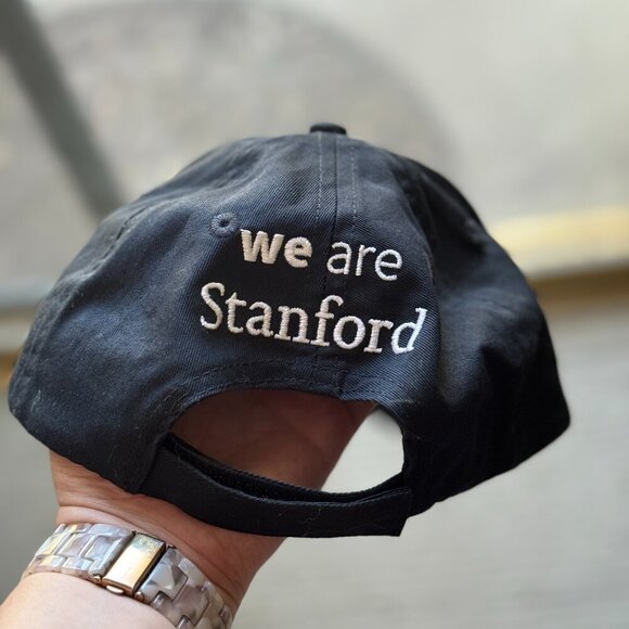 Stanford Baseball Hat O/S Black Red Port & Company University Cap Stitched Tree - Picture 6 of 7